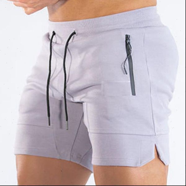 

summer new men shorts gyms fitness joggers mesh breathability quick drying casual bodybuilding sweatpants, White;black