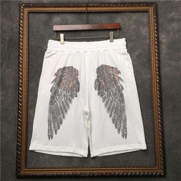 

men 2021 new high comfortable wings skate cotton street shorts kanye hip-hop parkour # n165 1 au8w, White;black