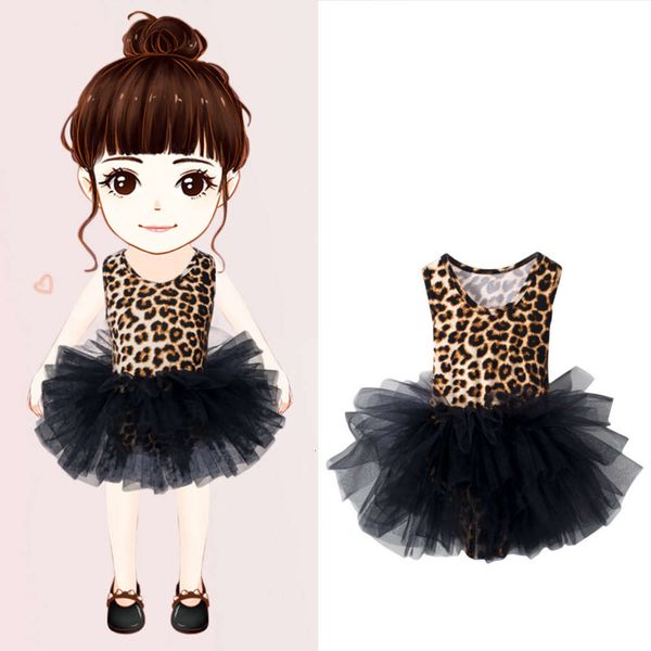 

wear children's leopard dance performance drs tutu girl's ballet skirt, Blue