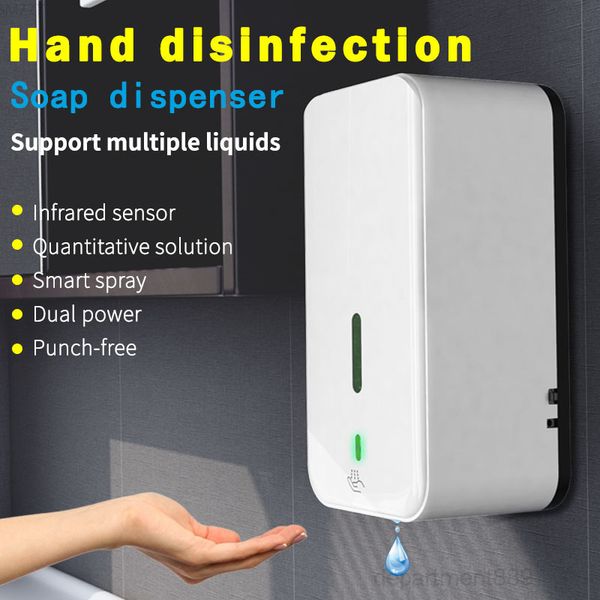 

wall mounted 1500ml hand sanitizer automatic infrared sensor foam liquid soap dispenser for kitchen bathroom owa1874