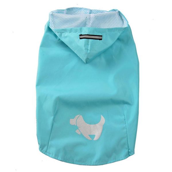

colors rain rainwear coat hooded pet puppy cat s-xl raincoat clothes candy reflective mesh dog breathable jackets waterproof itqbe