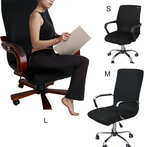 

office computer chair cover stretch spandex armchair seat covers swivel chair slipcover protector meeting seat decoration 4color1