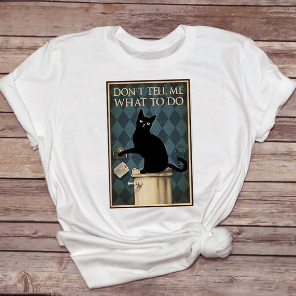 

women t-shirts funny plaid cat coffee short sleeve cute 90s animal lady tshirt female ladies print graphic tee t-shirt, White