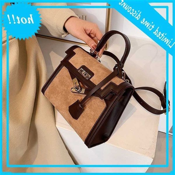 

women's autumn and winter 2020 new fashion kelly texture niche design one shoulder messenger bag