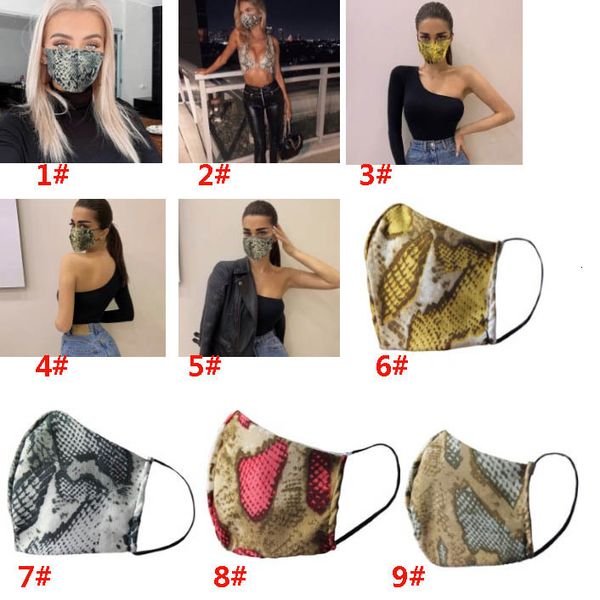 

face leopard designer printing dust-proof washable fashion reusable sports cycling protective mask for men women outdoor hh9-3101