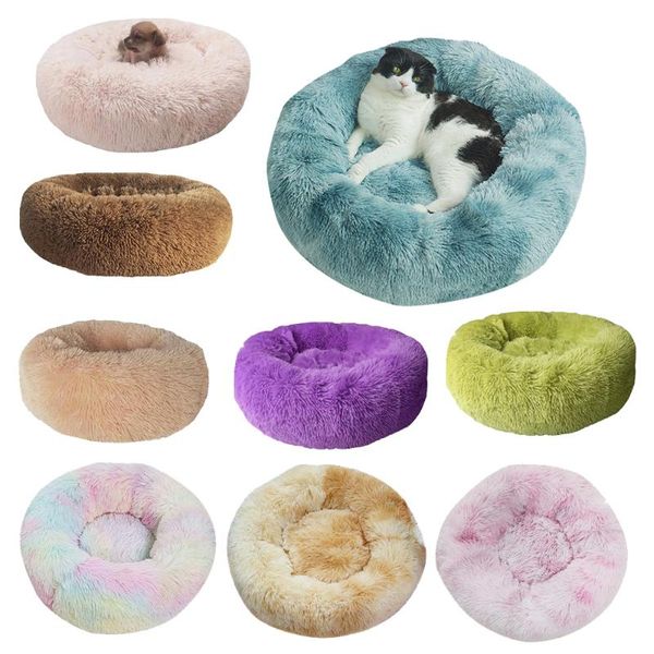 

cat beds & furniture washable plush pet warm bed comfy calming dog puppy labrador house for large medium small dogs 1pc