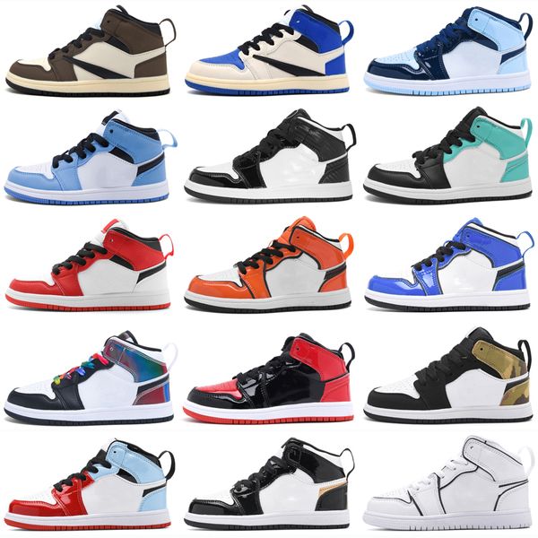 

infants sneaker kids outdoor shoes 1 og co.jp military blue ts royal metallic silver toe tropical twist paint drip scotts baby candy mid gs