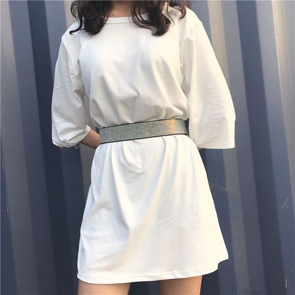 

woman's drill-in decorative belts fashion elastic belt cool belts, Black;brown