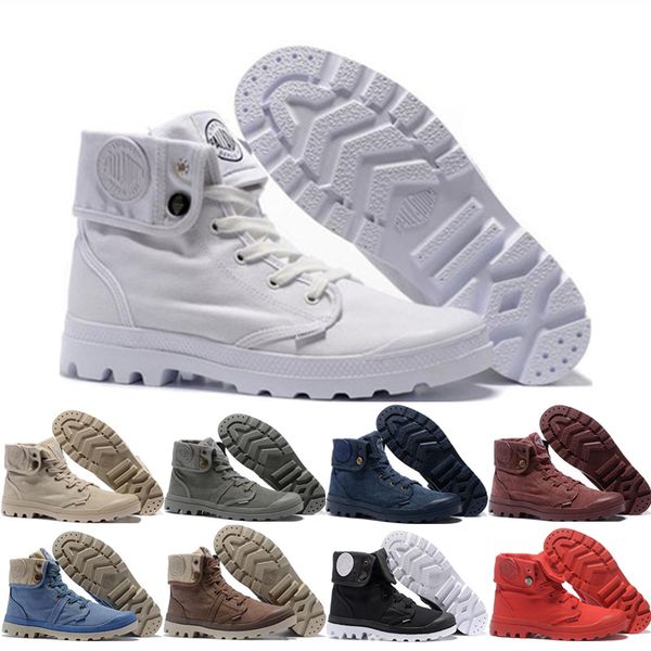 

palladium women men pallabrouse martens boots classic triple white black winter boot army green ankle booties size 36-45