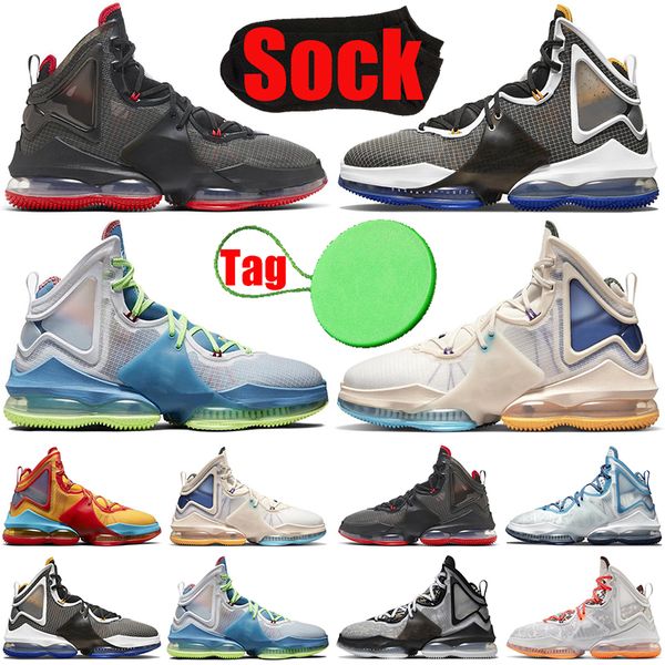

with sock tag lebron 19 lebrons 19s mens basketball shoes bred dutch blue hardwood classic tropical uniform hook men trainers sports sneaker