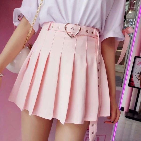 

women high waist pleated skirt sweet cute girls dance mini skirt cosplay black white fashion female mini skirts short1