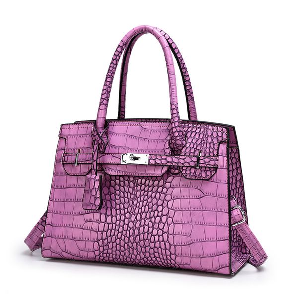

guangzhou womens bag classic birkin bag crossbody large capacity bag crocodile pattern vintage tote