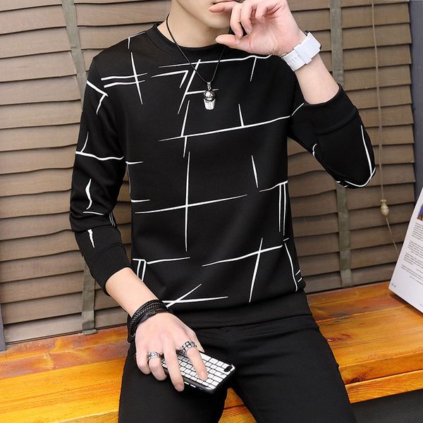 

korean men's clothes with round collar kg-55, Black