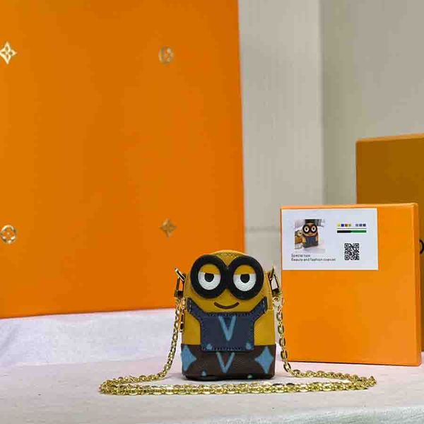 

hbp new co-branded cartoon yellow messenger tote bag corium speedy 25 onthego mini coin purse cute female card case key case online celebrit, Red;blue