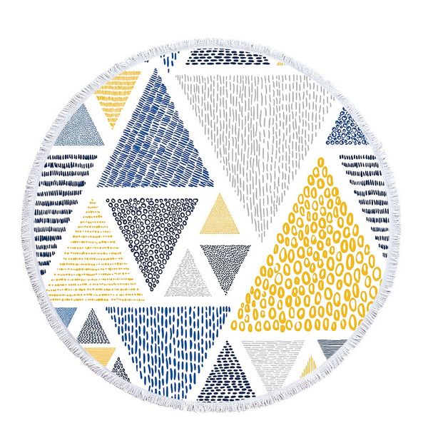 

богемный геометрический цвет пляжное полотенце летом микрофибры дети кисточка лето кусаковая поездка подарок коврик toalla большой круглый й