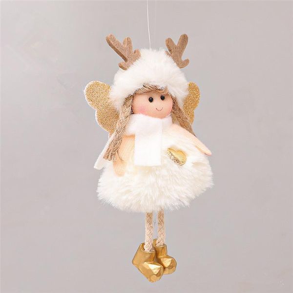 

2020 fashion christmas plush angel girl boy dolls xmas tree ornamentdeco christmas decorations for home new year 2021 kids gift