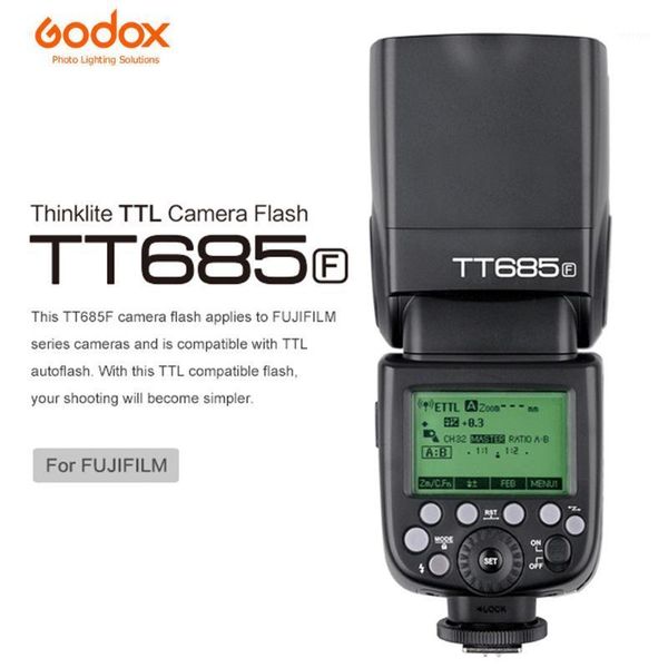 

godox685f685 2.4g wireless hss 1/8000 sl gn60 flash speedlite for fuji camera x-pro2/11