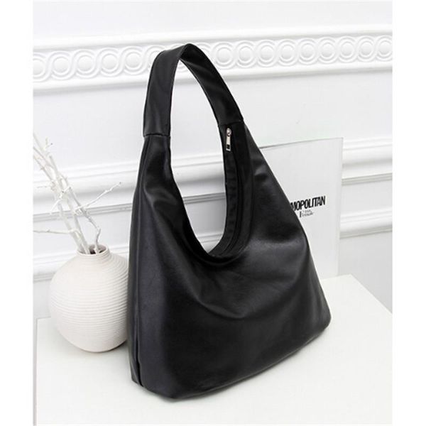 

women girls messenger bags black soft pu leather hangbag fashion women shoulder bag satchel crossbody tote handbag purse