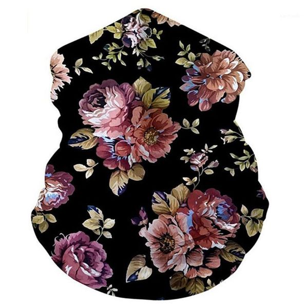 

cycling caps & masks face shield protective isolattion maskoutdoor headband scarf neck windproof sun protection bandana1, Black