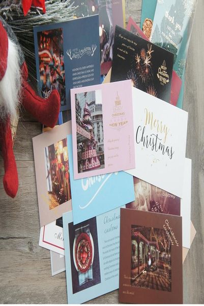 

10 шт. рождественская елка plaza mall style card as scrapbooking party приглашение diy украшение подарочная карта сообщение карта открытка s