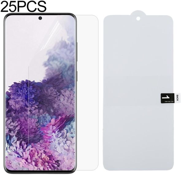 

for galaxy s20 25 pcs full screen protector explosion-proof hydrogel film