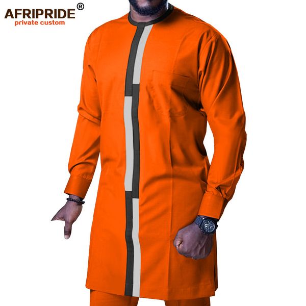 Erkek gömlek takım Afrika Giyim Dashiki Pantolon Set Tribal Kıyafetler Balmumu Kıyafeti Ankara Giysileri 2 Parça Afripride A1916068 201109