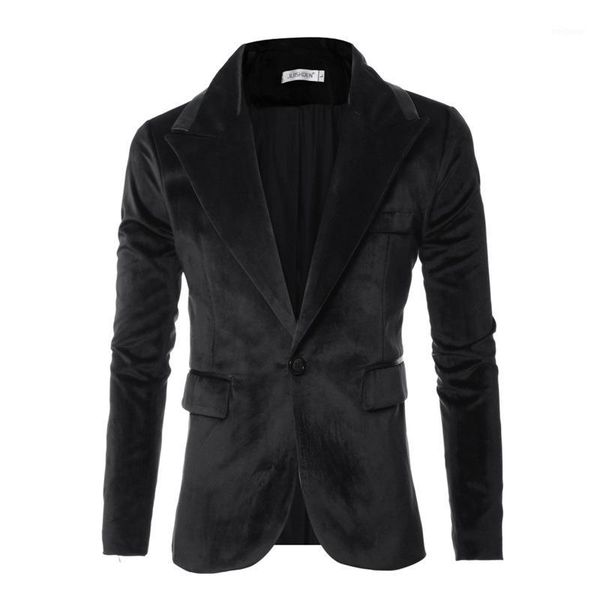 

new wedding softsuit men's glossy design suede warm thermal buckle dress brand blazers fashion dropshipping casual coat1, White;black