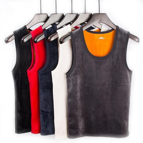 

designer winter boys' plush and thickened warm vest super soft plush underpants men's sports waistcoat black friday 2021 deals, Black;white