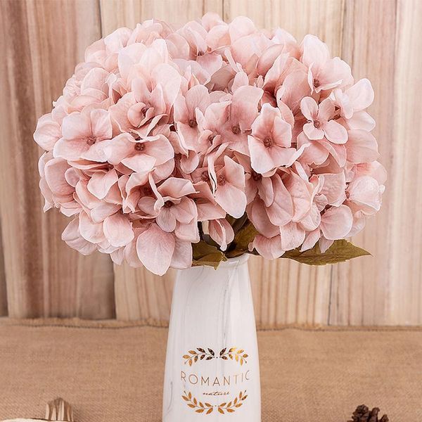 

artificial flowers hydrangea branch home wedding decor autum silk plastic flower fake flower party room de bbykxy