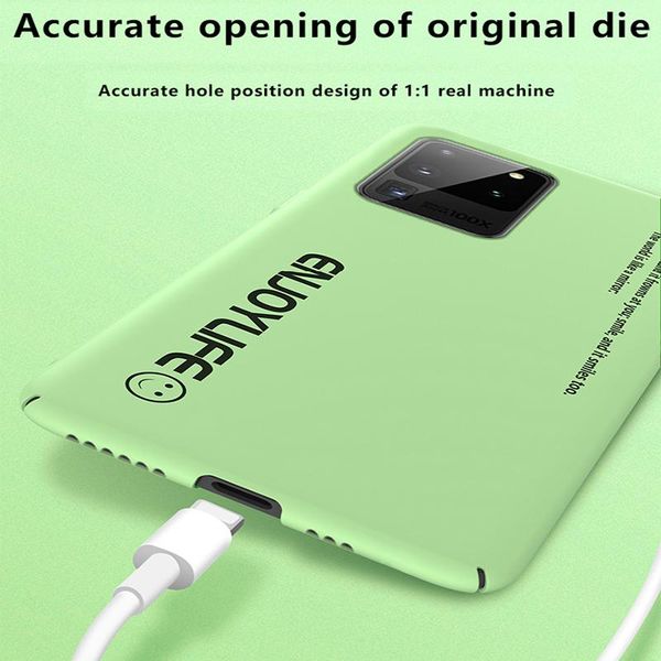 

ультра-тонкий красочный матовый жесткий пк телефон чехол для samsung galaxy s20 s10 e 5g s9 s8 примечание 10 9 plus симпатичные противоударн