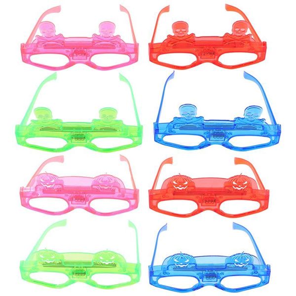 

8pcs halloween glow glasses reusable decorative comfortable halloween glasses kids boys children 8pcs halloween festival fashion jllojk
