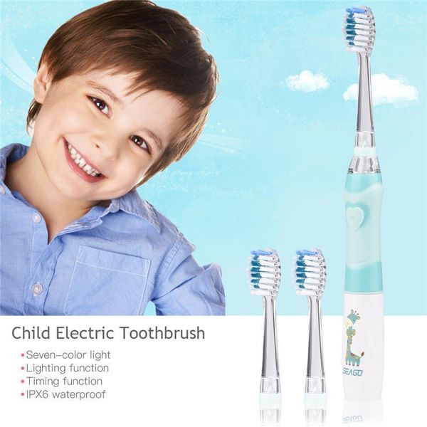 

smart electric toothbrush colorful led light child baby kids cartoon waterproof soft tooth brush automatic timer teeth oral care1