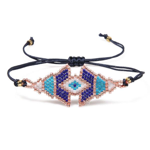 

charm bracelets shinusboho turkish eye for women men hamsa 5 color string beaed & bangles friendship jewelry 2021, Golden;silver