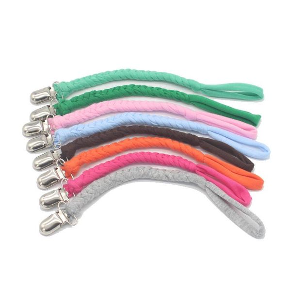 

2019 заплетенные кожаные соску клипы цепочки клип клип pacifier держатель ремешок держатель соска соска удержания для младенческого детского