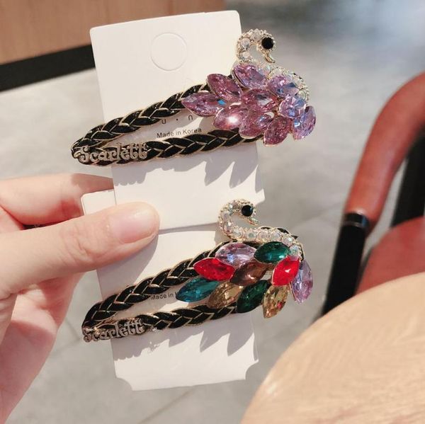 

gem crystal flowers cartoon hairpins side bangs clip hair accessories rim hair clips for women hairpin bows headband -4