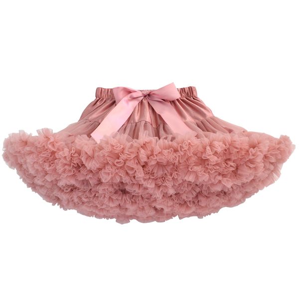 

fashion girl tutu baby fluffy ballet tulle ball gown kids pettiskirt holiday party performance skirt for 2-16 ys y200704