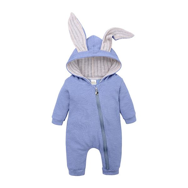 

infant clothing baby boys clothes autumn winter colorful newborn rabbit rompers girls jumpsuit christmas baby costume, Blue