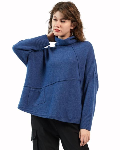 

zhili women's 100% cashmere turtlenck solid color sweater, White;black
