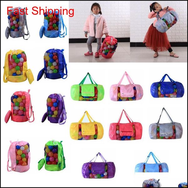

kids mesh beach bag shell bag pouch tote portable folding toys storage bags toys kids sandboxes backpack d24*h48cm ffa188 12pcs fdnzq 2iewr