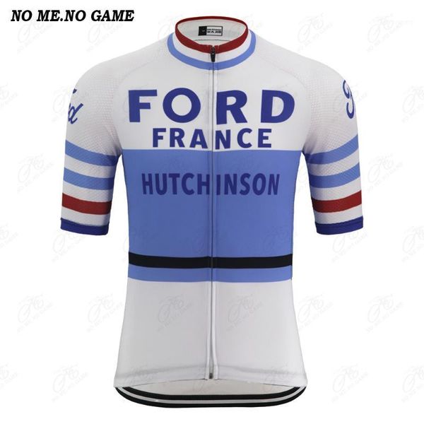 Racing Jackets Pro Cycling Jerseys Road Велосипедист носить мужской синий короткий рукав классический велосипедный велосипед