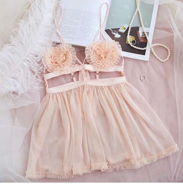 

frh small orange underwear pink set a-026 mh hollowed out peach heart cup transparent fun nightdrs, Black;white