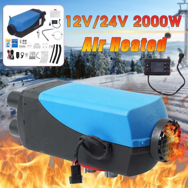 

car heater 2kw 12v 24v air diesels heater parking with remote control lcd monitor for rv motorhome trailer trucks boats1