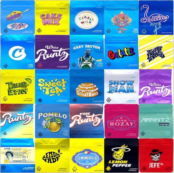 

new cookies california 8th sf mylar packaging edibles bags white runtz collins rozay kush minntz genetics dry herb herbal tobacco flower bab