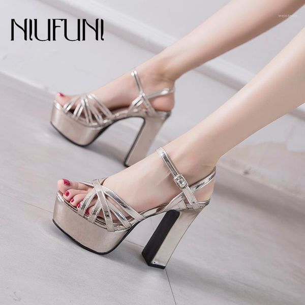 

women sandals peep toe pu leather buckle high heels 12cm platform pumps wedding party shoes for women summer footwear1, Black