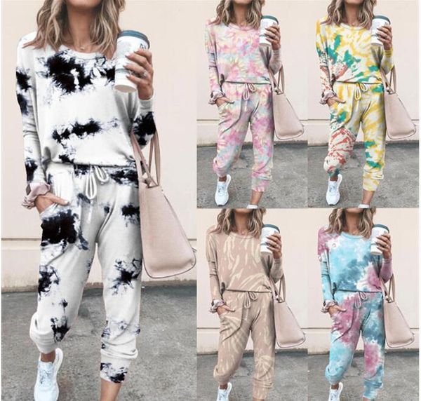 

autumn winter printed leisure home wear long sleeve women's suit, Gray