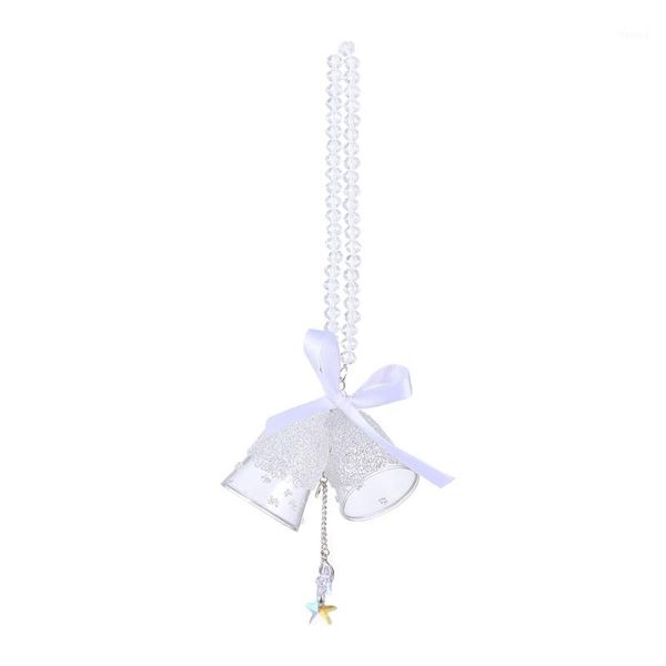 

1pc christmas bell hangings crystal hanging adornment creative car pendant1