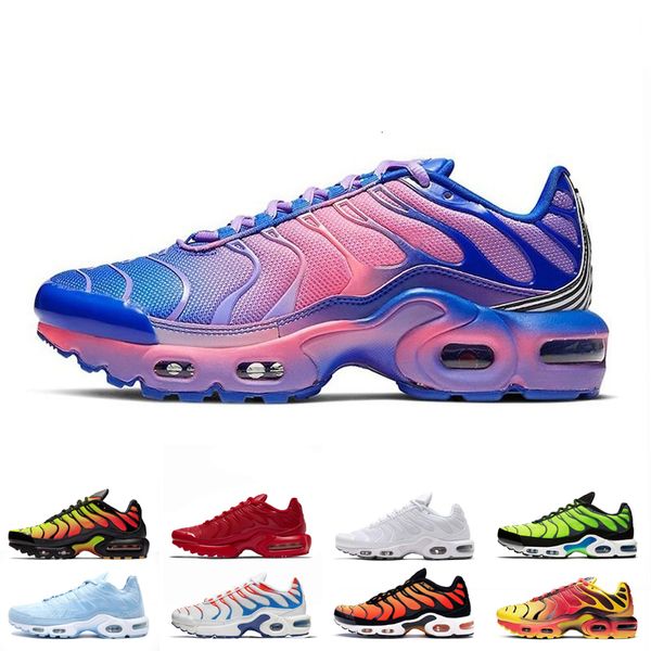 

men tn plus se running shoes fade blue pink yellow bright total orange hyper blue men sports shoes size 40-45