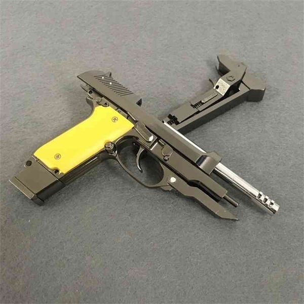 

23all metal detachable 1:2.05 shell throwing beretta 93r model gun military collection ornaments cannot be fired