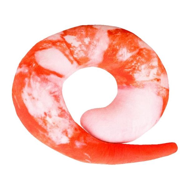 

pillow 1pc u shape shrimp cartoon soft neck for travel office