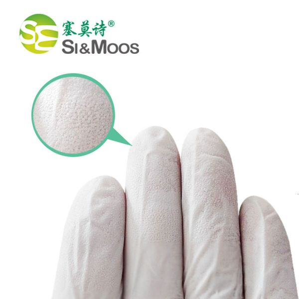 

gloves white pure powder chinese disposable nitrile and english sgs inspection